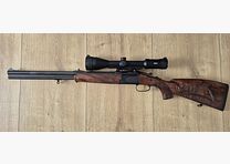 Merkel B4 combination gun 12/76 + 30.06 with scope Meopta Meostar R2 2.5-15x56