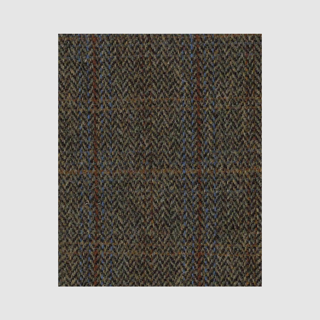 Harris Tweed Sakko in green-blue Herringbone