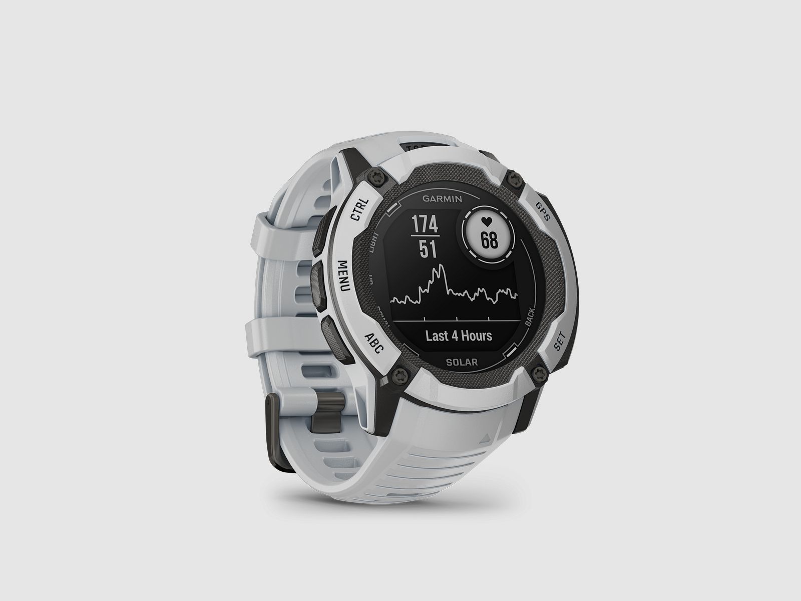 Garmin Instinct® 2X Solar, Blanco Piedra