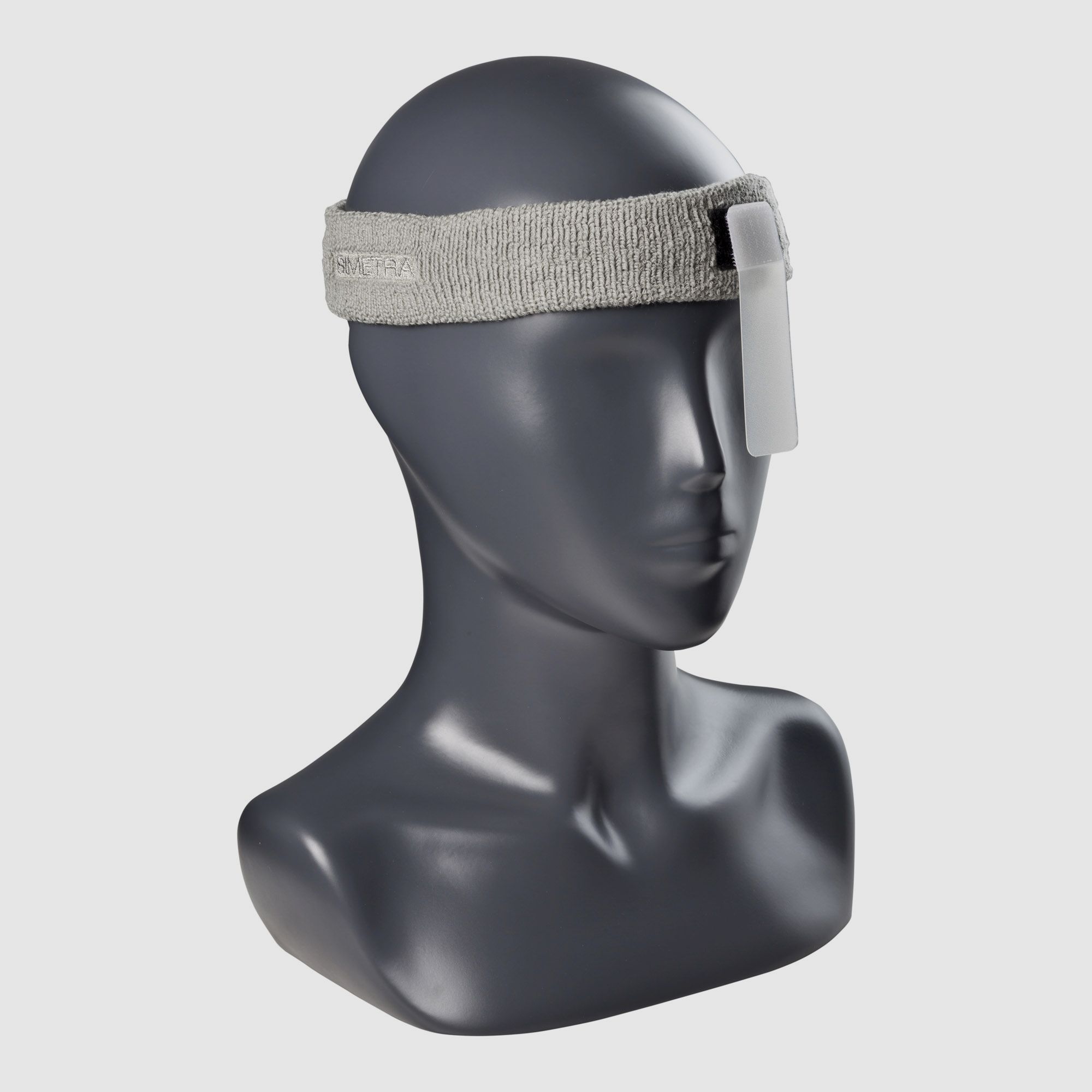 Simetra Stirnband grau Augenblende transparent