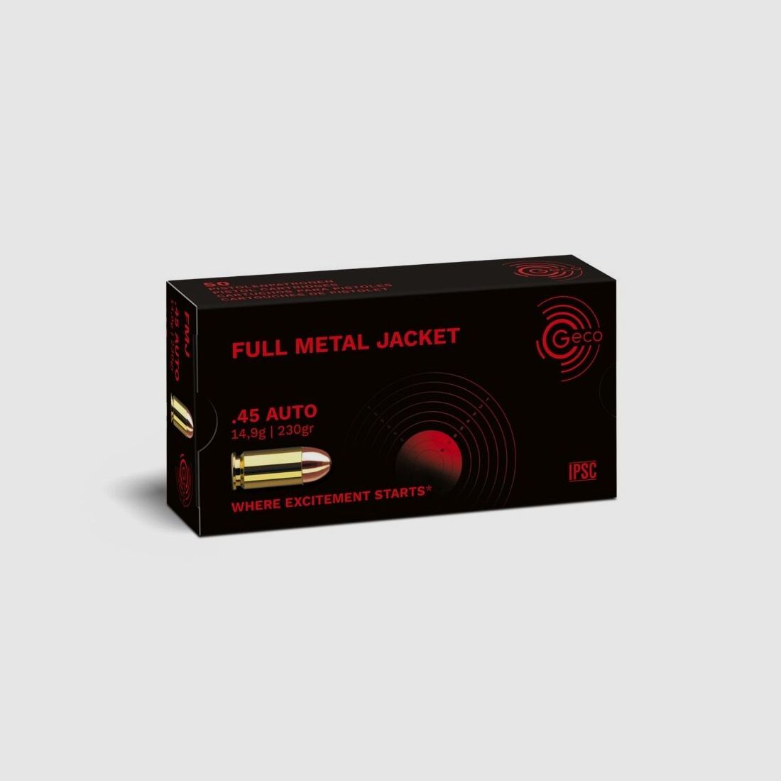Geco FMJ 230grs 50St .45ACP
