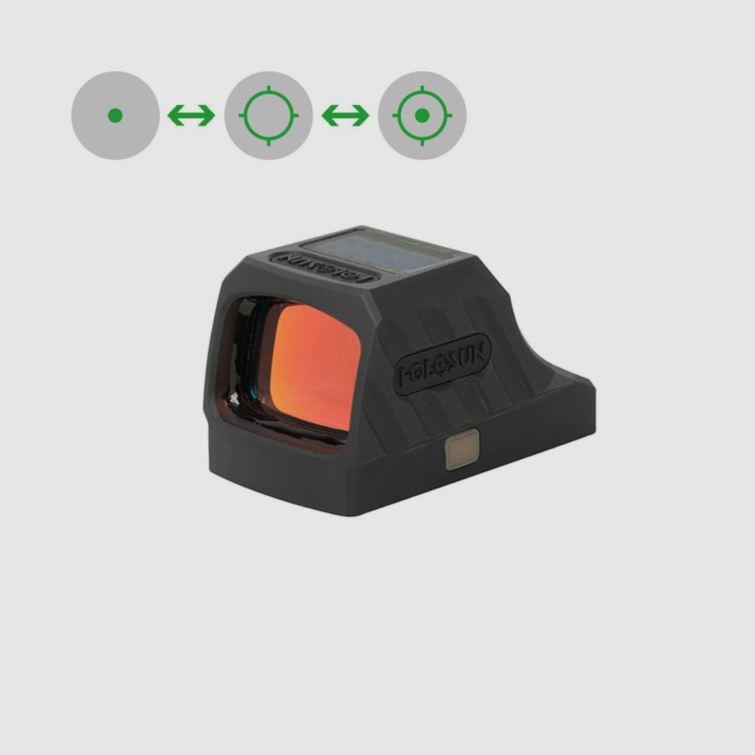Holosun Reflexvisier SCS-320-GR mit grünem Wechselabsehen: 2MOA Dot & 32MOA Circledot, Bild 1 von 8