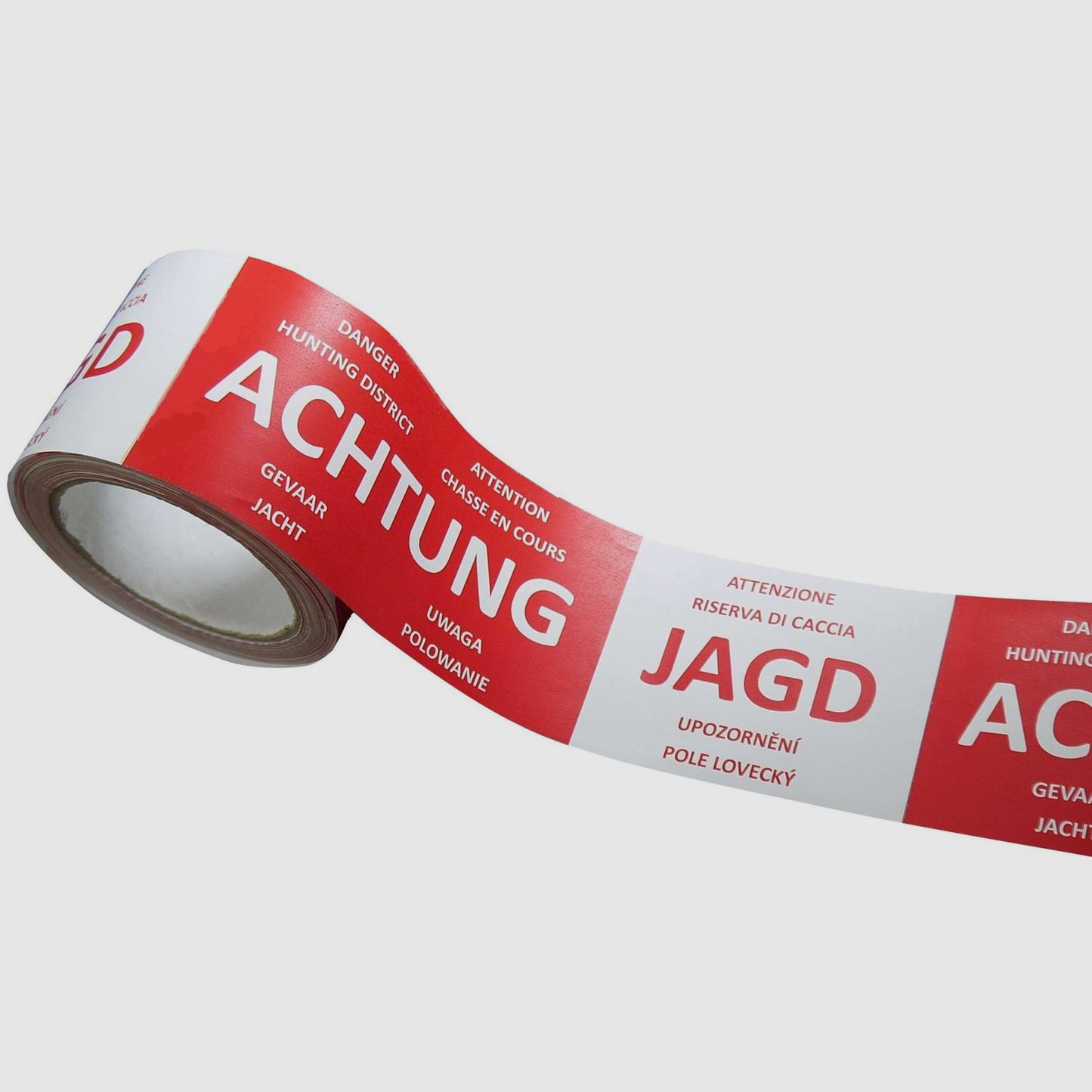 PE-Absperrband "ACHTUNG JAGD" International