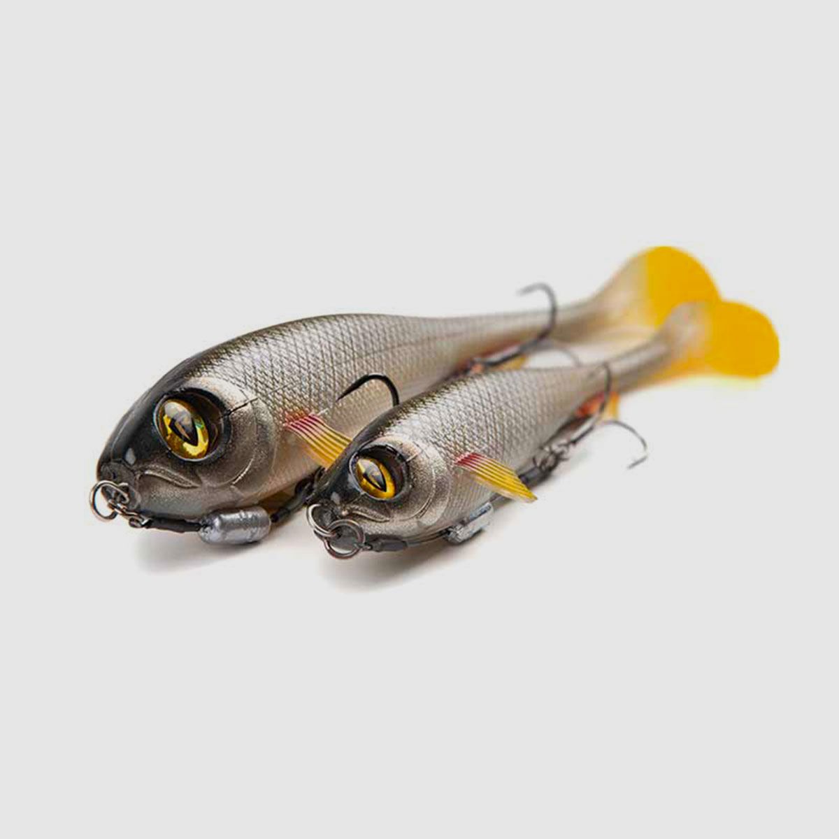 FOX RAGE – ULTRA UV | SUPER SLICK SHAD | LOADED SOFTBAITS | 23cm 9″ 97g | Silver Ghost, immagine 2 di 2