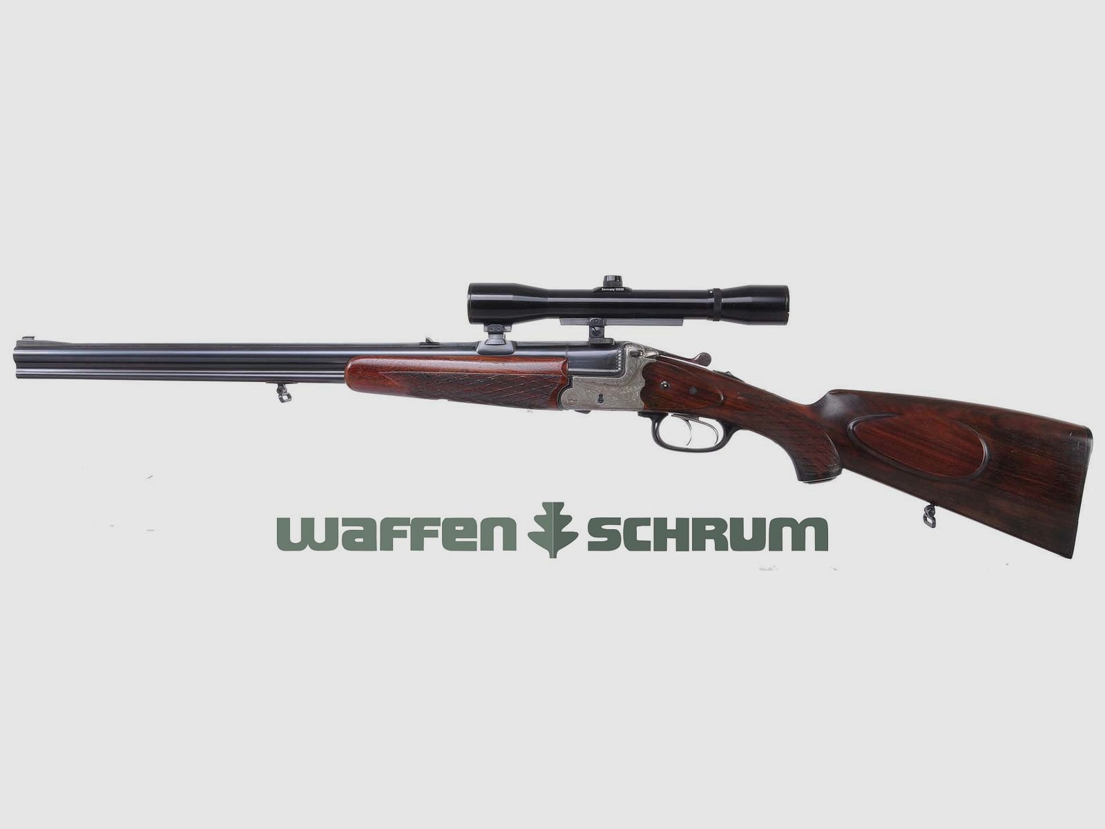 Heym Mod. 55 16/70-7x57R , ZF GECO 4x36 Abs. 1, SUHLER-Einhakmontage Vollchoke (i.A.)