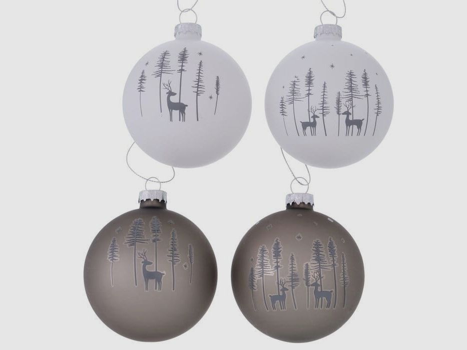 LivingActive Logan Christmas Ball Set of 4