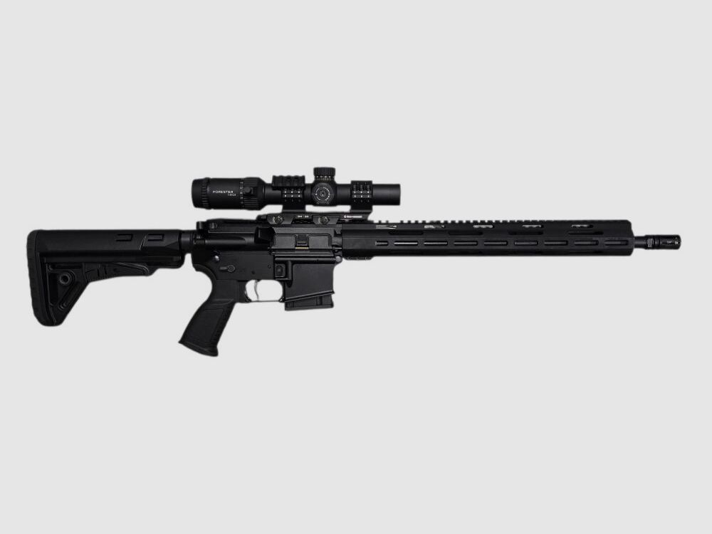 Lux Def Tec L5L AR15 (langer Handguard) halbautomatische Büchse 223Rem Vector Forester 1-8x24L4 + Schmeisser SM30 QM Cantilever Mount