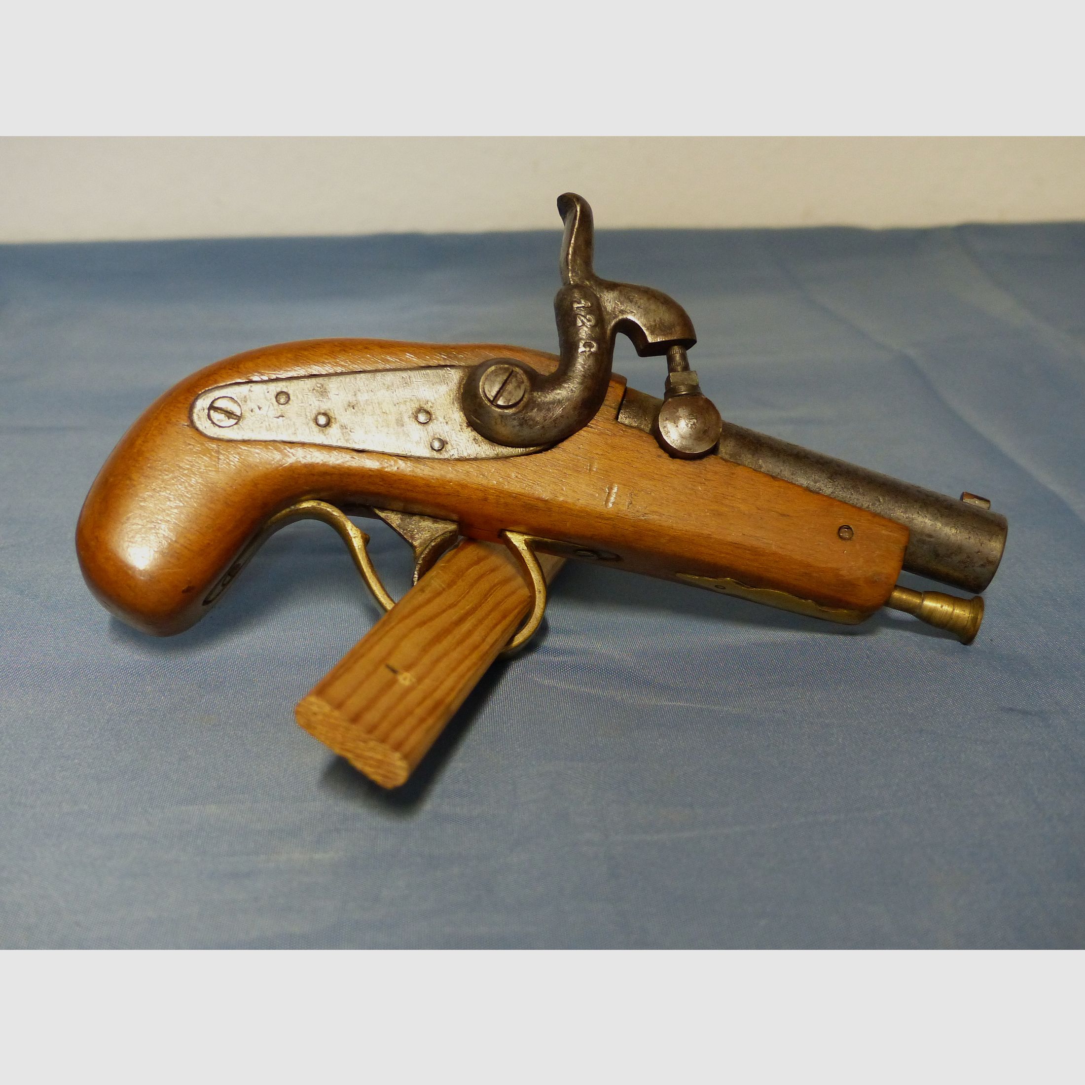 Vorderlader Perkussion Pistole Derringer antik vintage