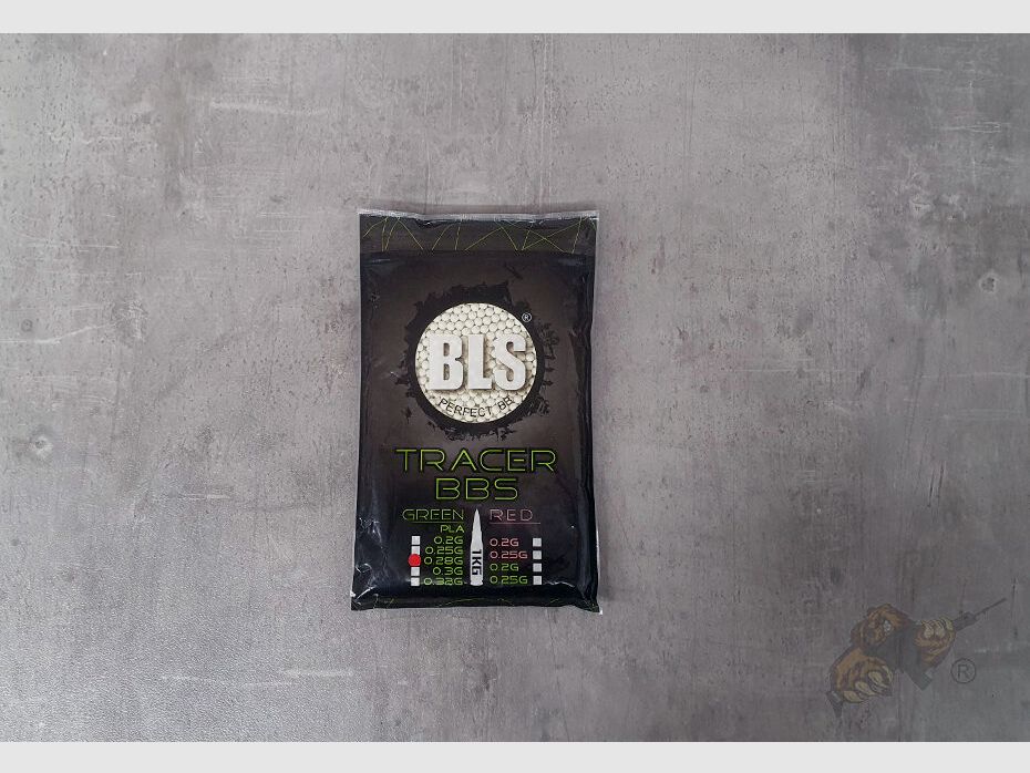BLS Airsoft Bio Tracer BB`s 0.28g "Glow in the Dark" (3500 Stück) - Leuchtspur Grün
