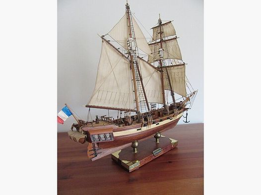 Segelschiff La Toulonnaise Marine Rarität Nautika Schiffsmodell Dekoration Museum