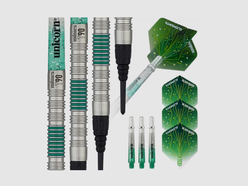 UNICORN – T90 Core XL Grün – 90% Wolfram Soft Tip Darts 19g