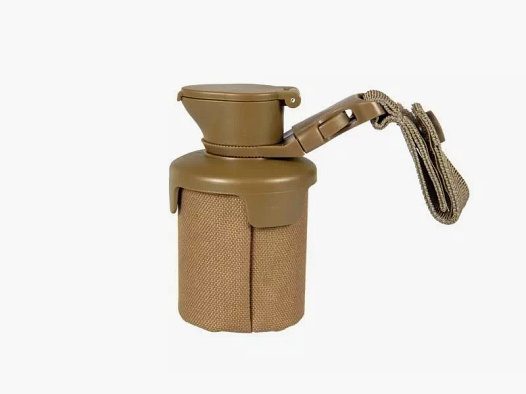 Ball bag with bottle head, foldable with molle clip, TAN