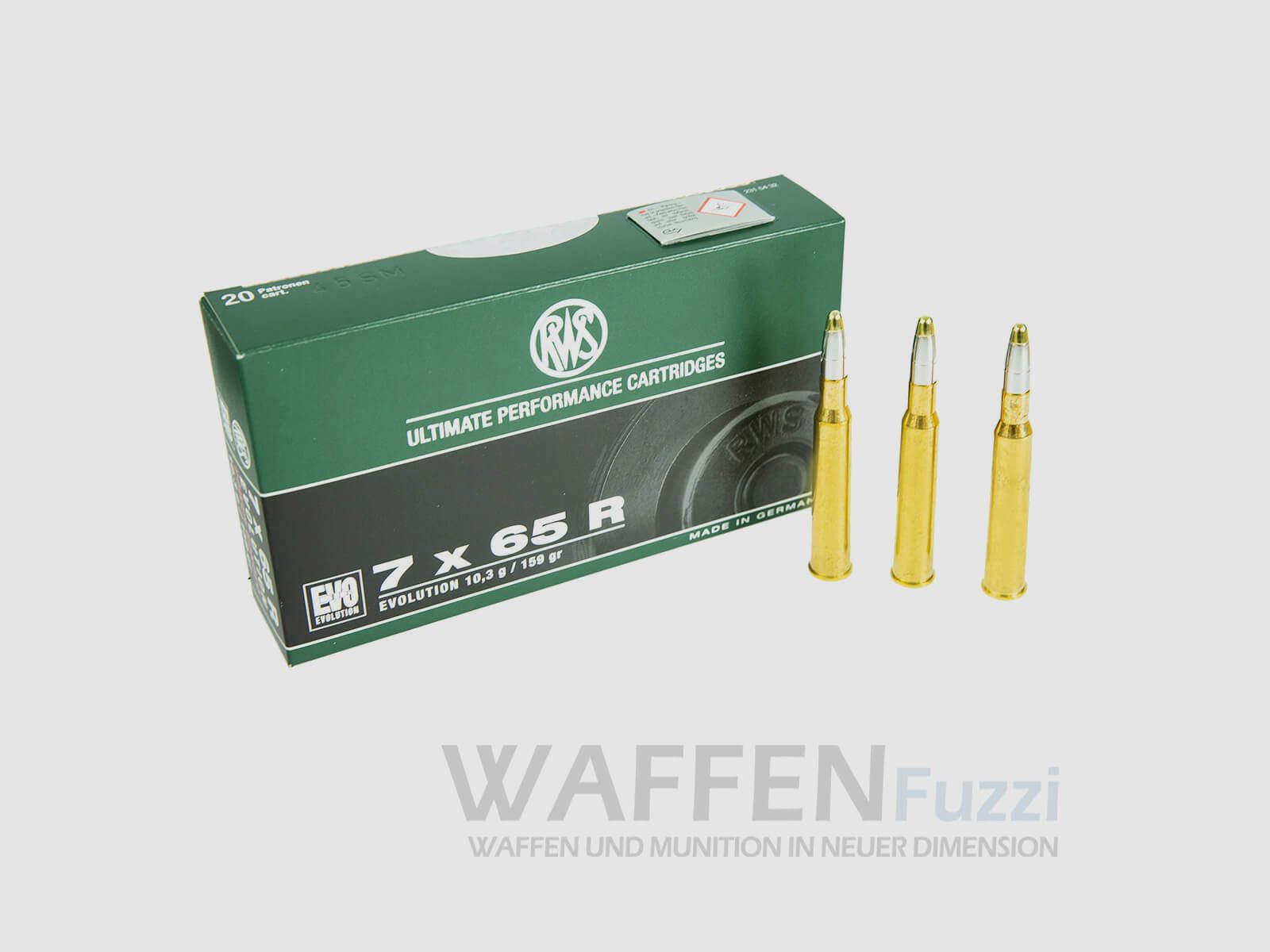 Hunting ammunition RWS caliber 7x65R Evo 159grs