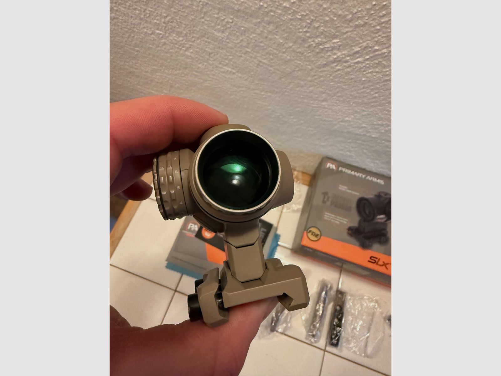 Primary Arms Slx 1x Micro Prism FDE Acss Cyclops red - Excellent condition