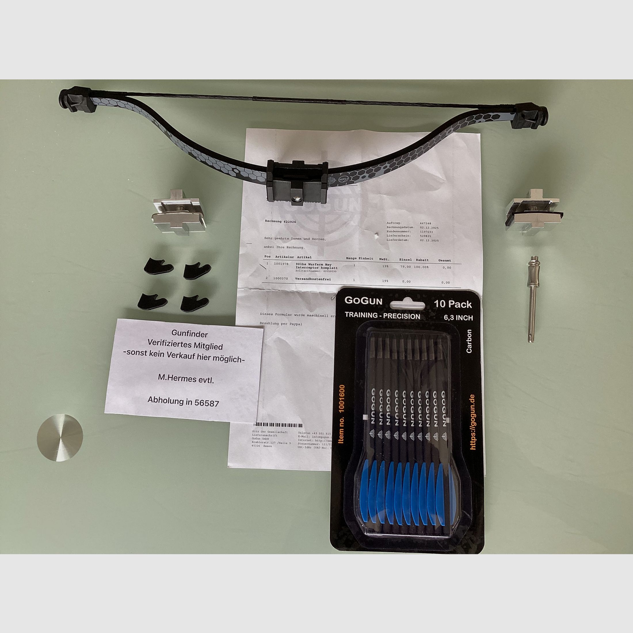 Nouveau Mey Interceptor accessoires