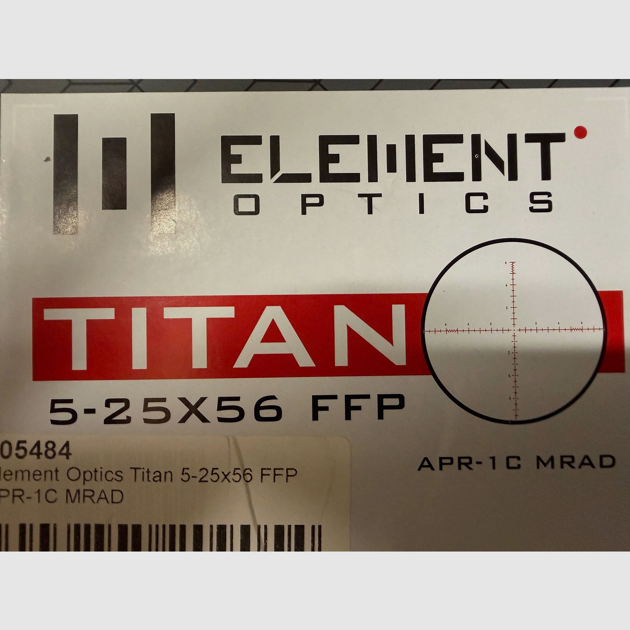 Element Optics Titan | 5-25x56 FFP APR-1C MRAD Absehen - 1⁄10 MRAD