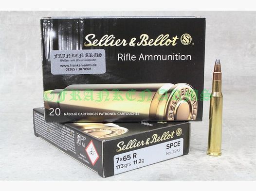 Sellier&Bellot 7x65R SPCE 173gr. 11,2g 20 pièces prix dégressifs