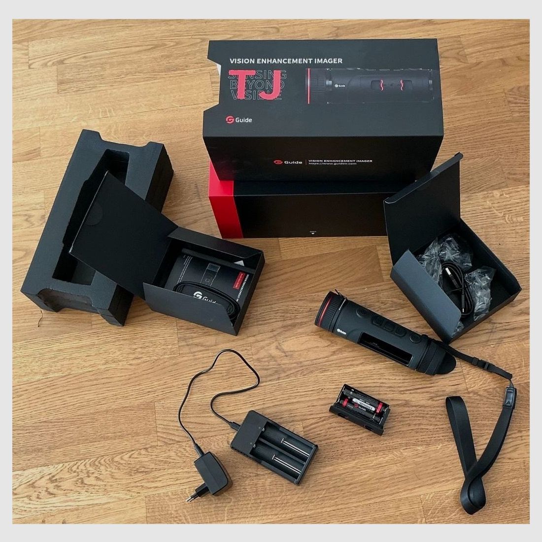 Guía TJ630 dispositivo de imagen térmica – Estado excelente – Factura 11/2025 – Juego completo