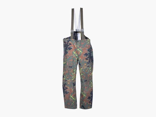 Bundeswehr Original BW Nässeschutzhose flecktarn gebraucht