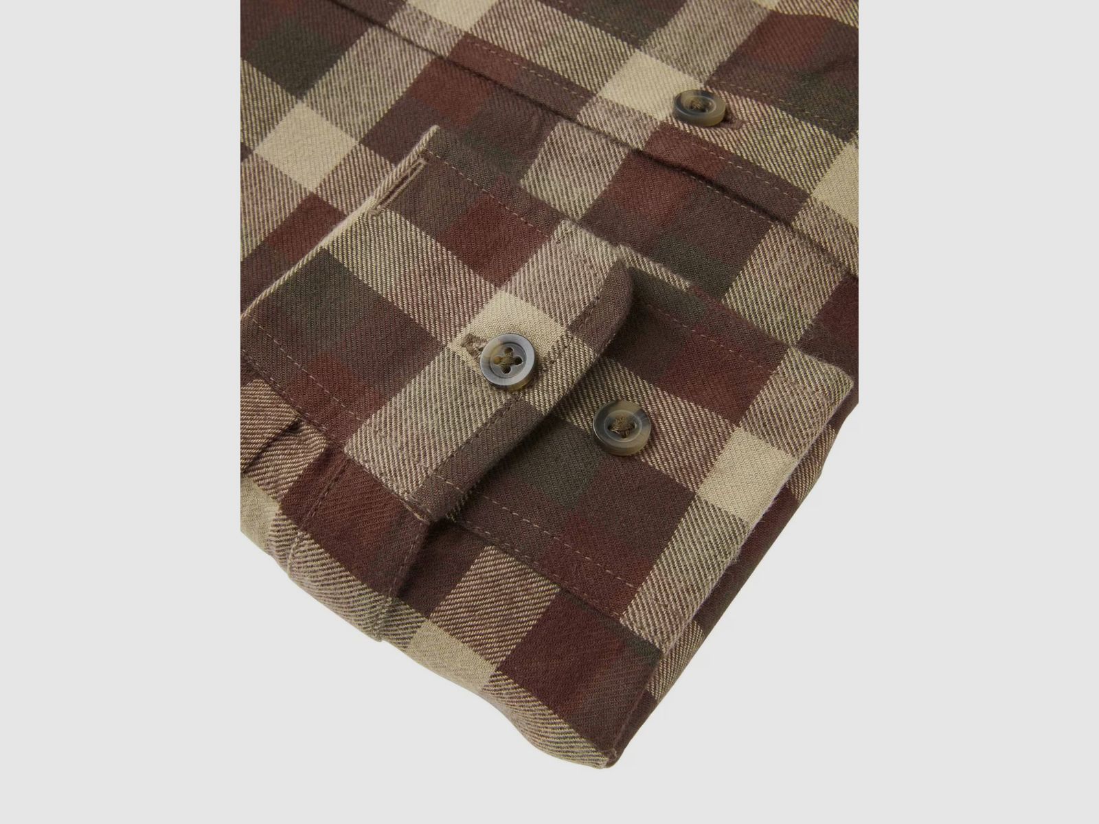 Camisa de franela para hombre CHEVALIER Heron en cuadros verde holly