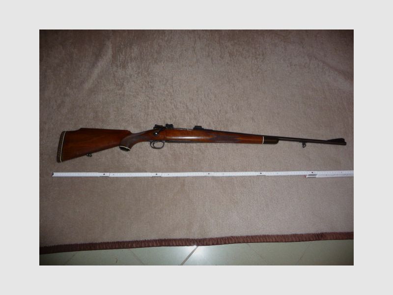 Original Mauser 98er Repetierer avec histoire : Cal. 9,3x62, longueur du canon environ 60cm, montage pivotant EAW,
