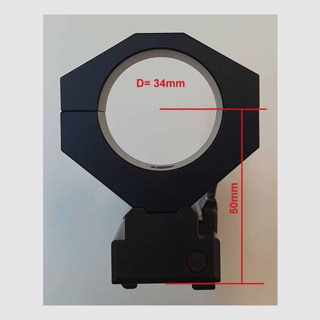 Montage de serrage rapide / à pince Heckler & Koch, Picatinny HK762A1 / HK416 / HK417 / MR308 / MR223 / D30mm H47,5mm