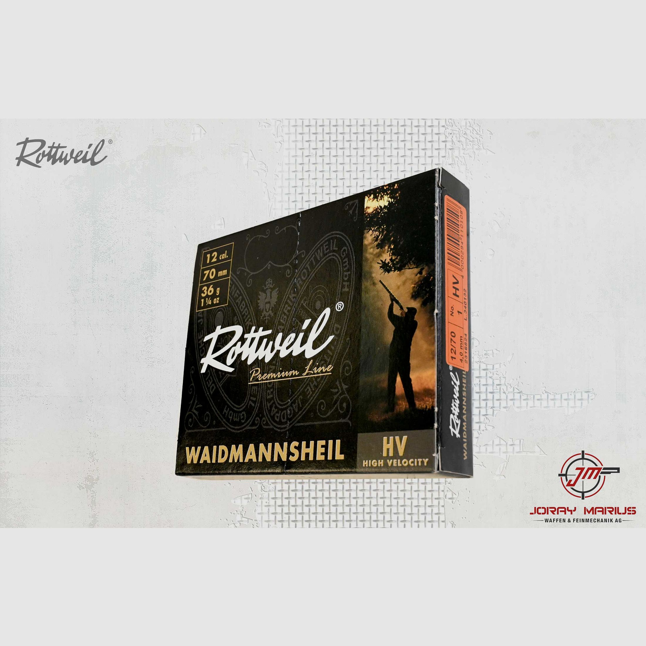 12/70 Rottweil Waidmannsheil HV 36g Nr.1 (4.0 mm)