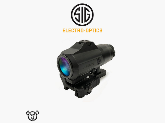 Magnificador SIG OPTICS Juliet 3 Magnifier, 3X24Mm, Powercam Qr Mount With Spacers, Black