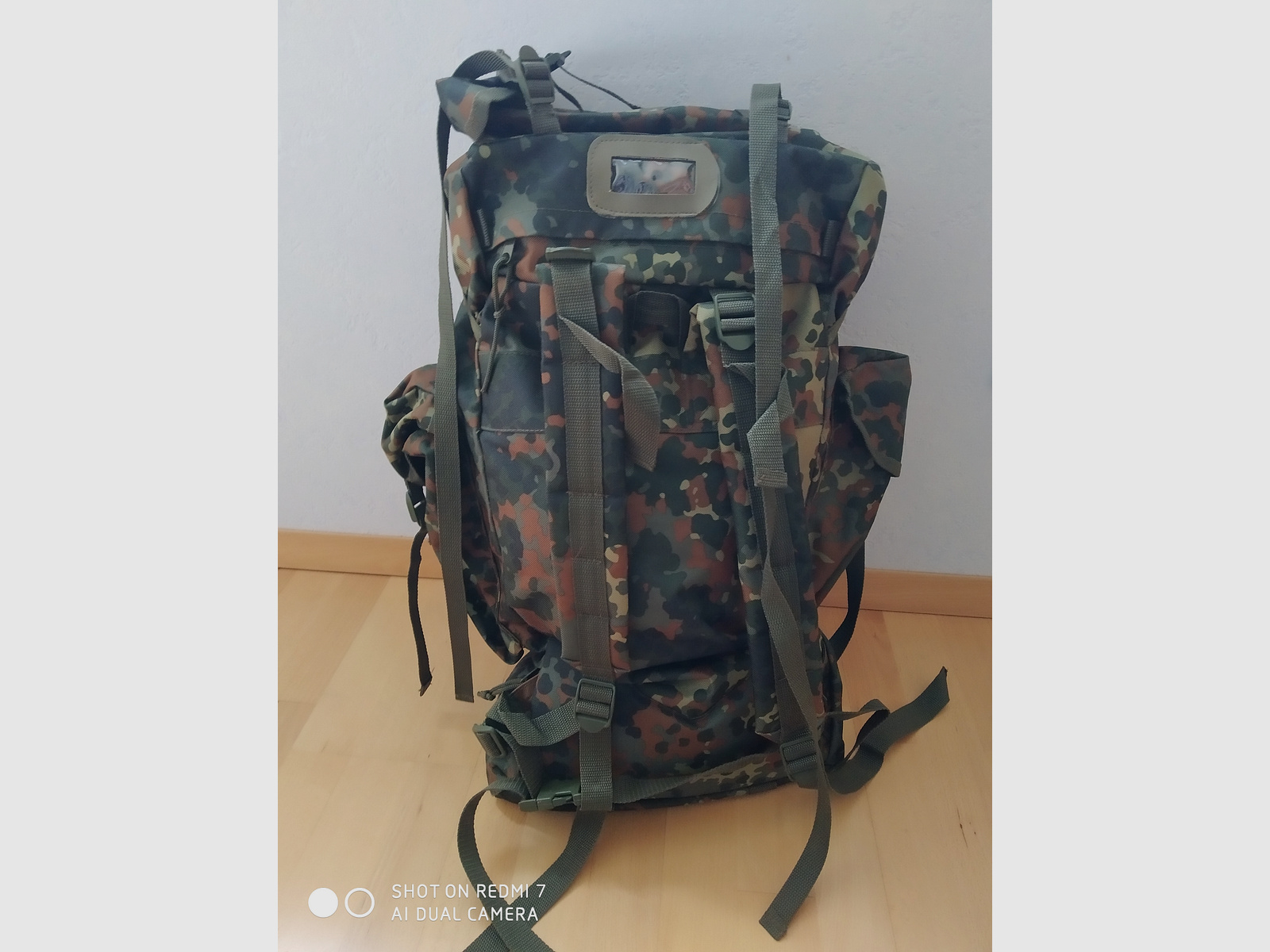 Imitat BW - Kampfrucksack, Volumen 65 l, Flecktarn