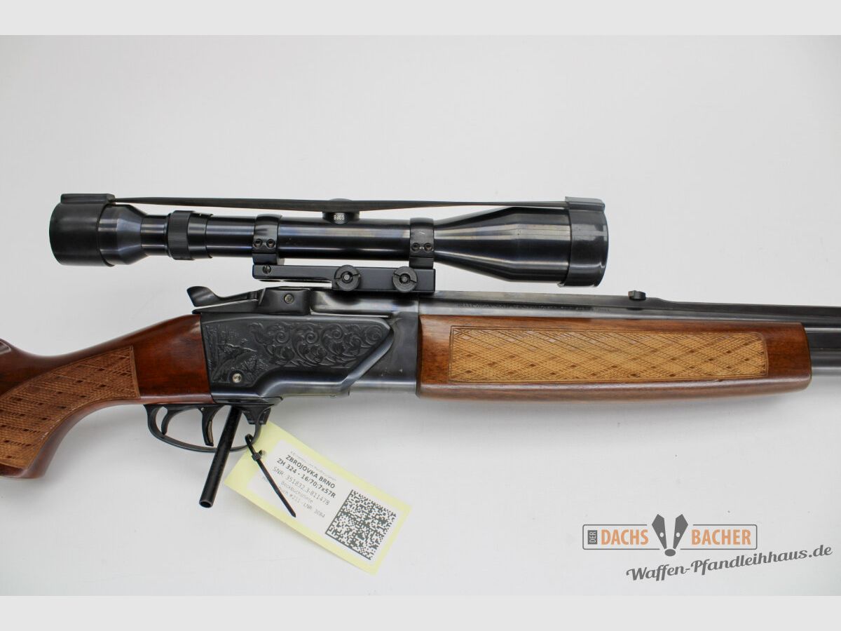 BBF dwururka Brno ZH324 kal. 16/70 + 7x57R z Wetzlar 7x42