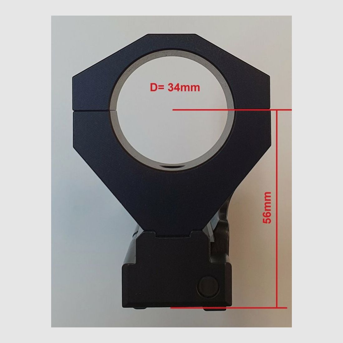 Montaje de Klemm / Schnellspann de Heckler & Koch, Picatinny HK762A1 / HK416 / HK417 / MR308 / MR223 / D34mm H50mm