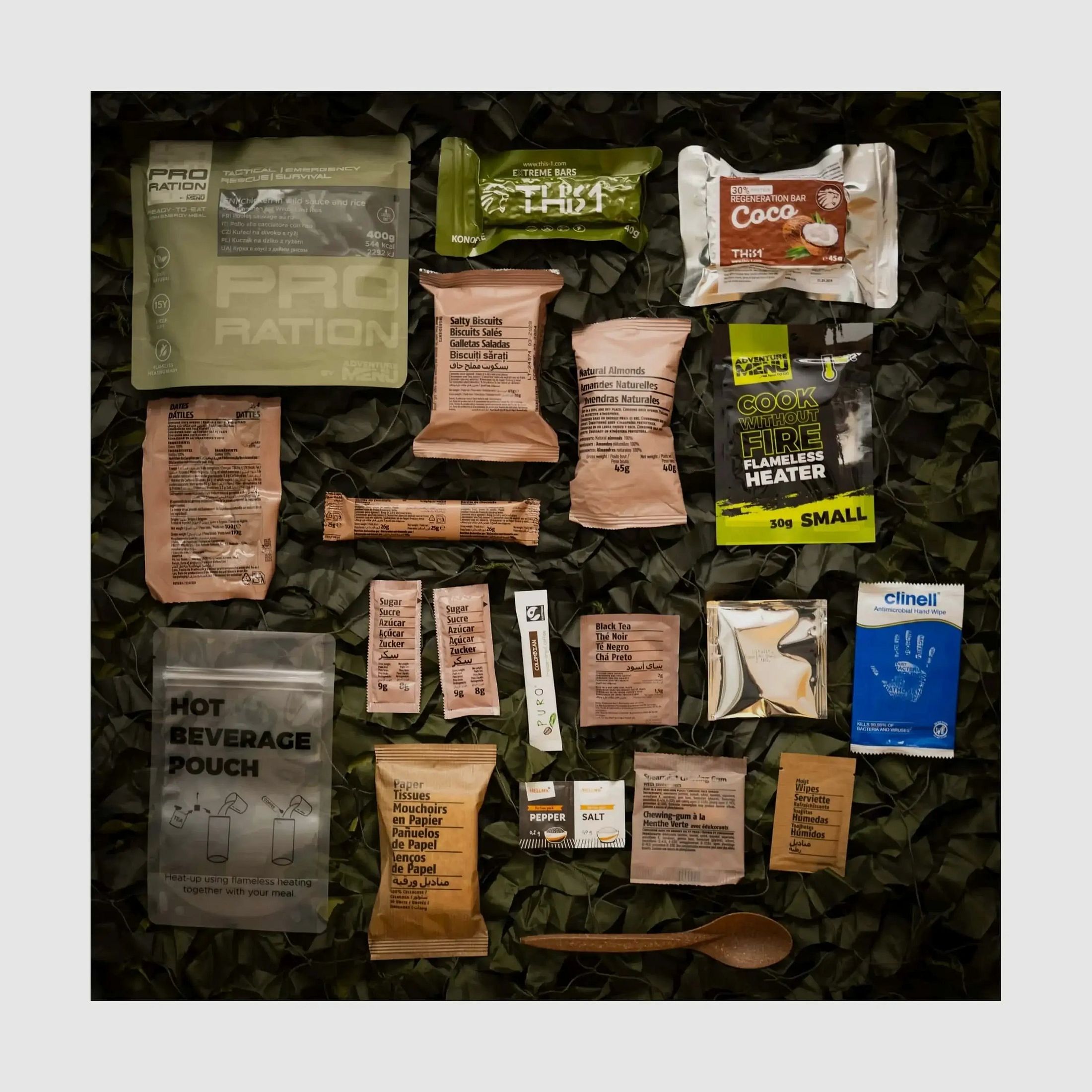 Pro-Ration Pro-Ration Ración de medio día Ración táctica definitiva Menú de medio día 3