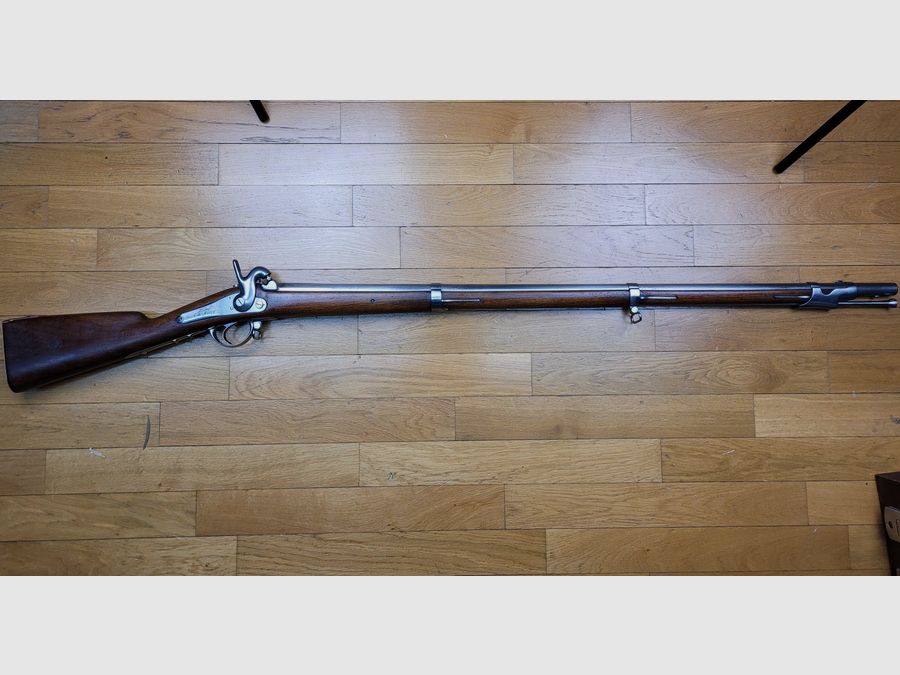 Sehr seltener Infanteriegewehr Modell 1857 – nicht umgebaut Tabatière – Kaiserliche Manufaktur Mutzig – schöne Stempel – TBE+, Bild 2 von 28
