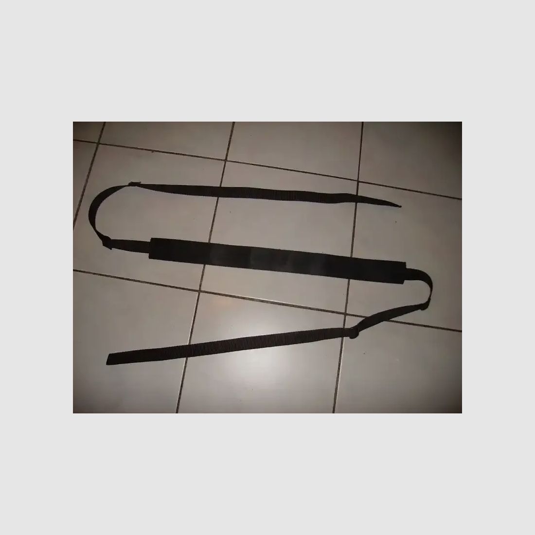 Black Kommando rifle/gun sling, polyester, 47mm padding, black