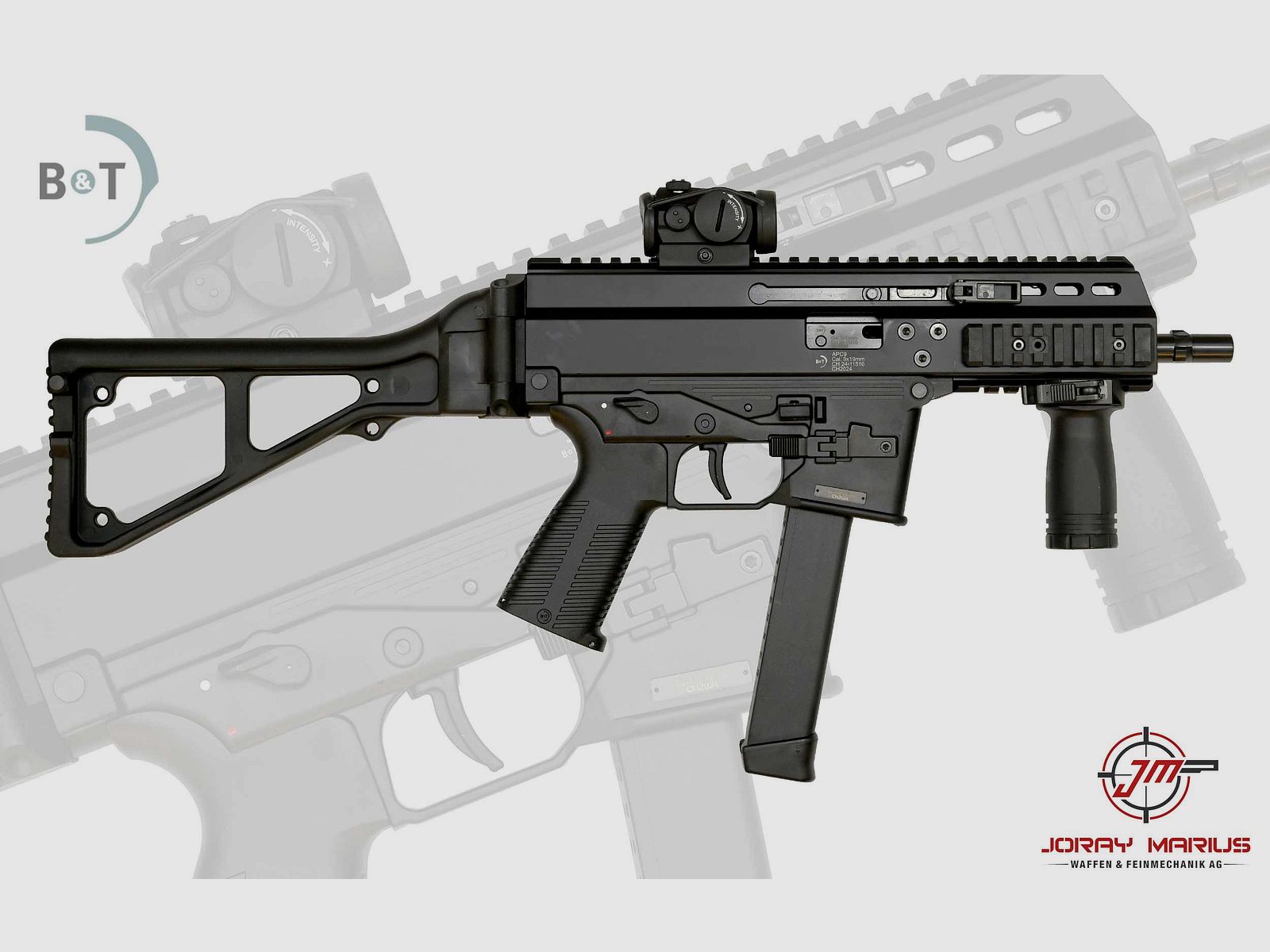 B&T APC9 PRO G semi-automatique 9mm Para 6.9″, image 1 sur 2