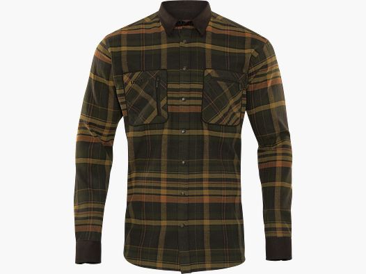 Härkila Hemd Pajala in Green/Brown