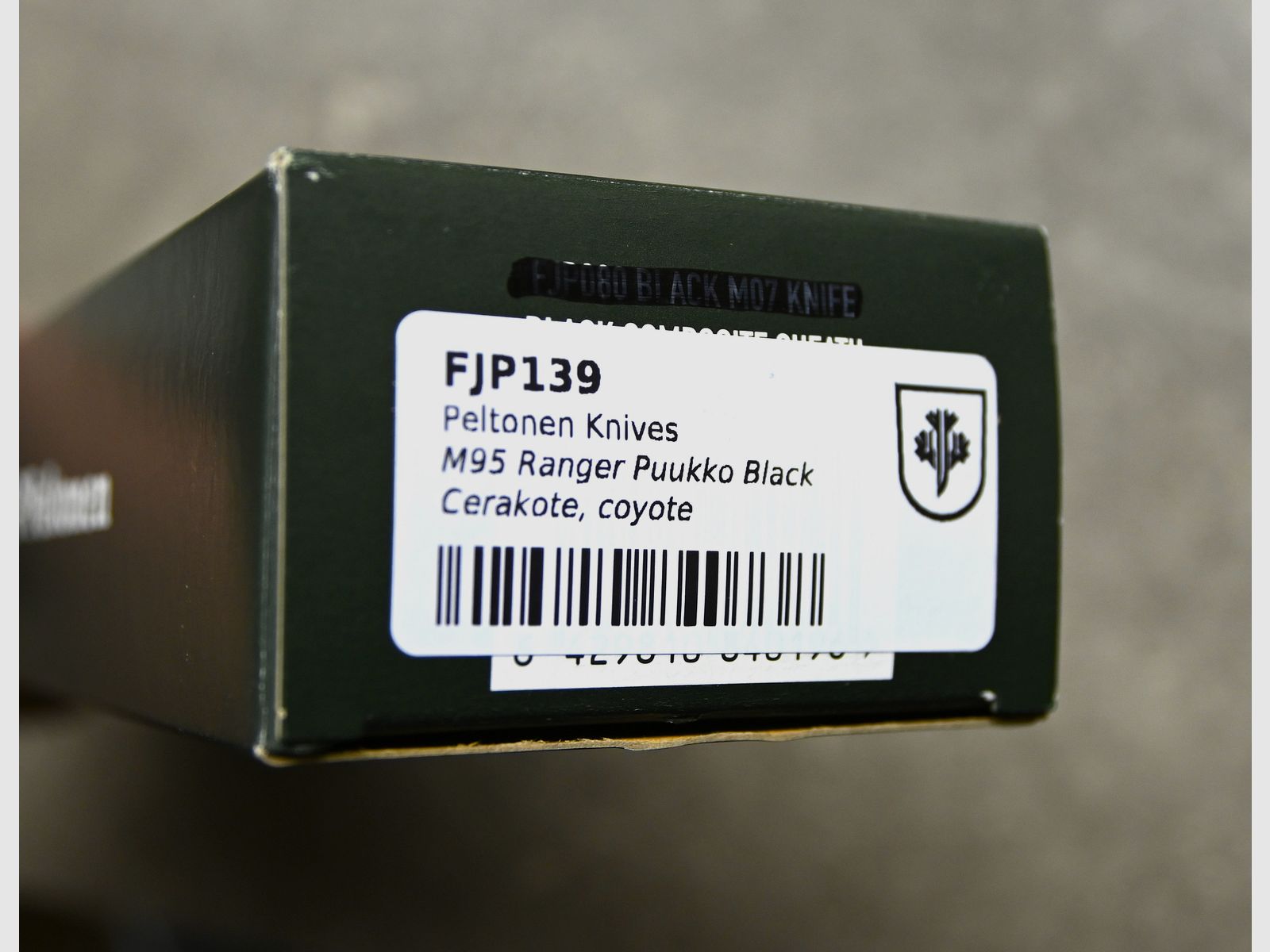 Peltonen M95 Ranger Puukko black Cerakote coyote - Militärisches Mehrzweckmesser