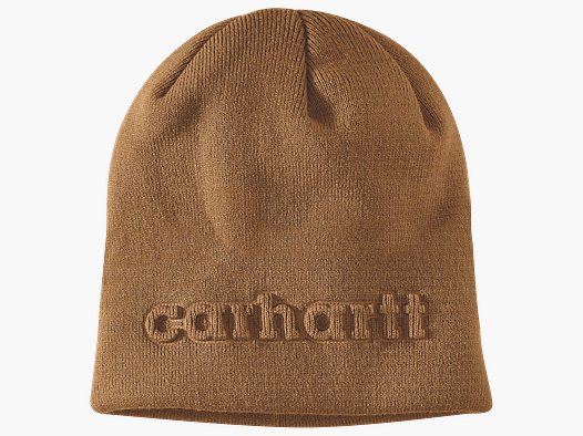 Carhartt Knit Embossed Beanie Men Carhartt Brown