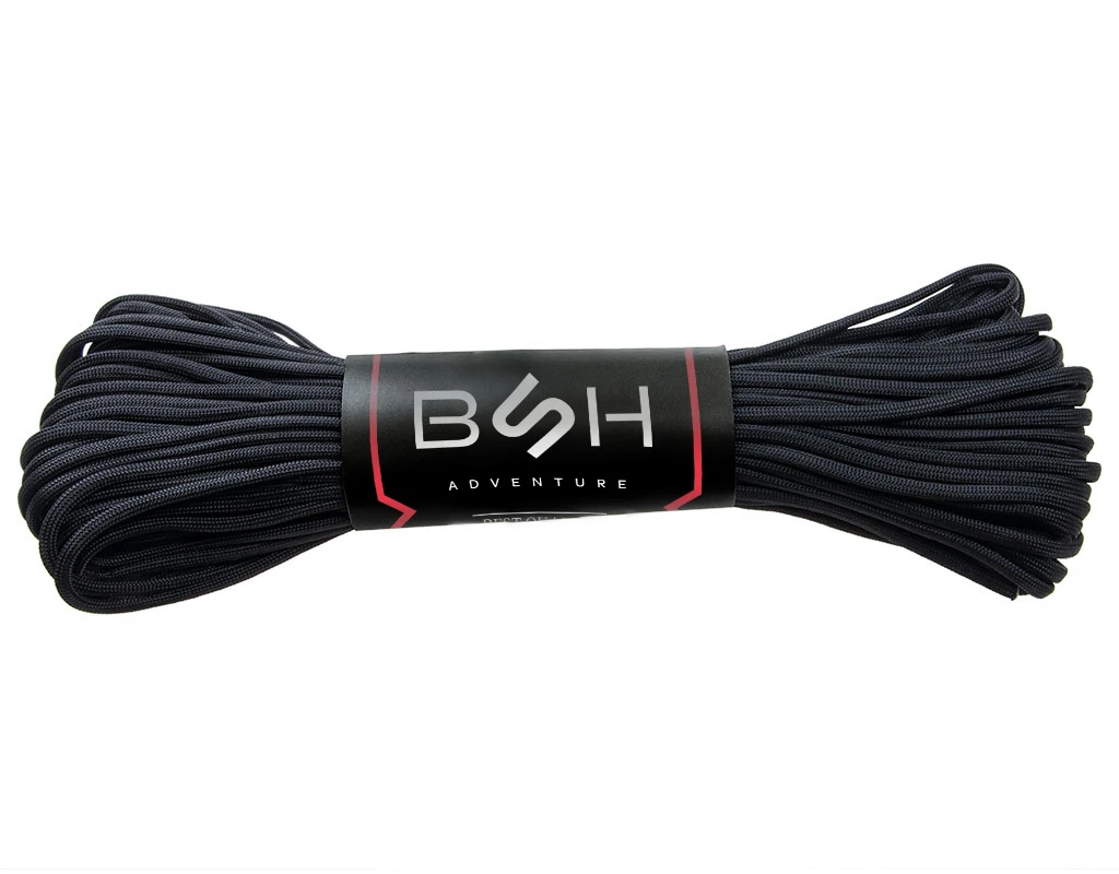 Linka Paracord BR-005B BSH do 180 kg, 30 m, czarna