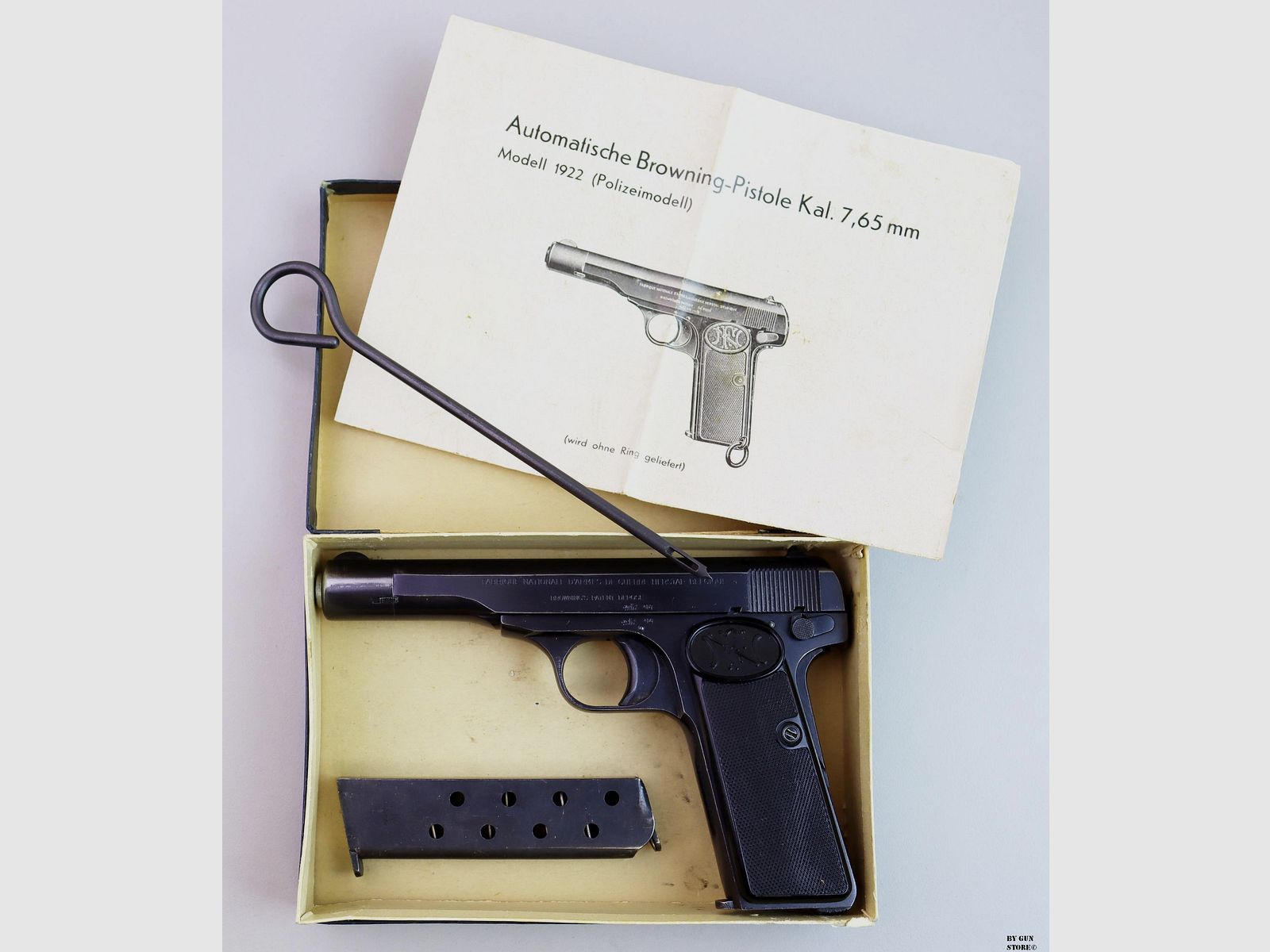 Pistol F.N. Fabrique Nationale mod. 10/22 cal. 7.65 mm matr. 143567, image 9 of 9