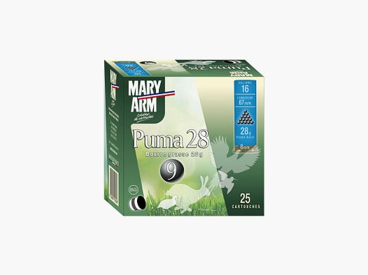 PUDEŁKO Z 25 PATRONAMI MARY ARM PUMA 28G TŁUSZCZOWA WADY KAL. 16/67 OŁÓW 9