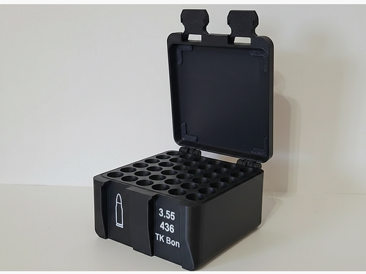 Filamelt ammunition box / 28 Gauge / 'Folding / Locking lid' / cartridge box, Ammo Box