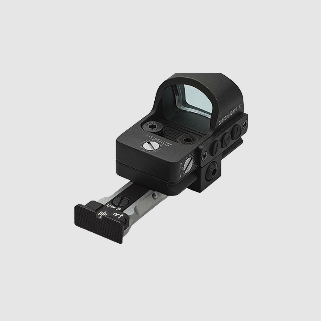 LPA Sights FIBER-Optic Green-Red with Picatinny for S&W Revolver, Silver-Finish Front Sight for Staking: For K, L, and N Frames
