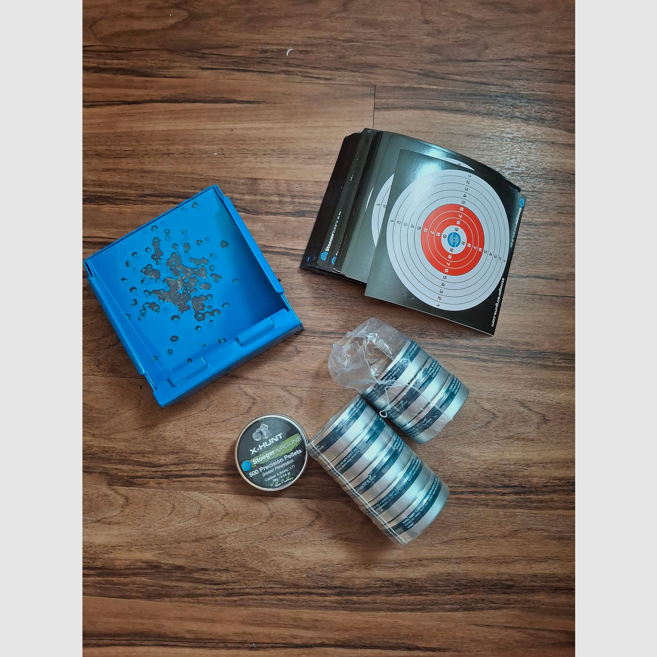 Stoeger RX5 con proyectil de punta/ trampa de balas y papel de tiro