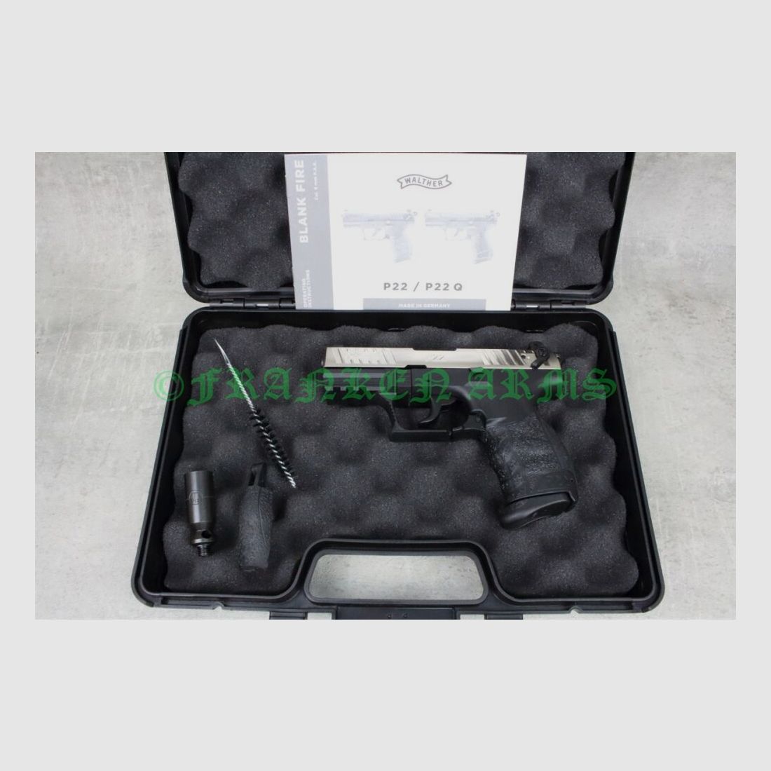 Walther P22Q 9mm P.A. Níquel