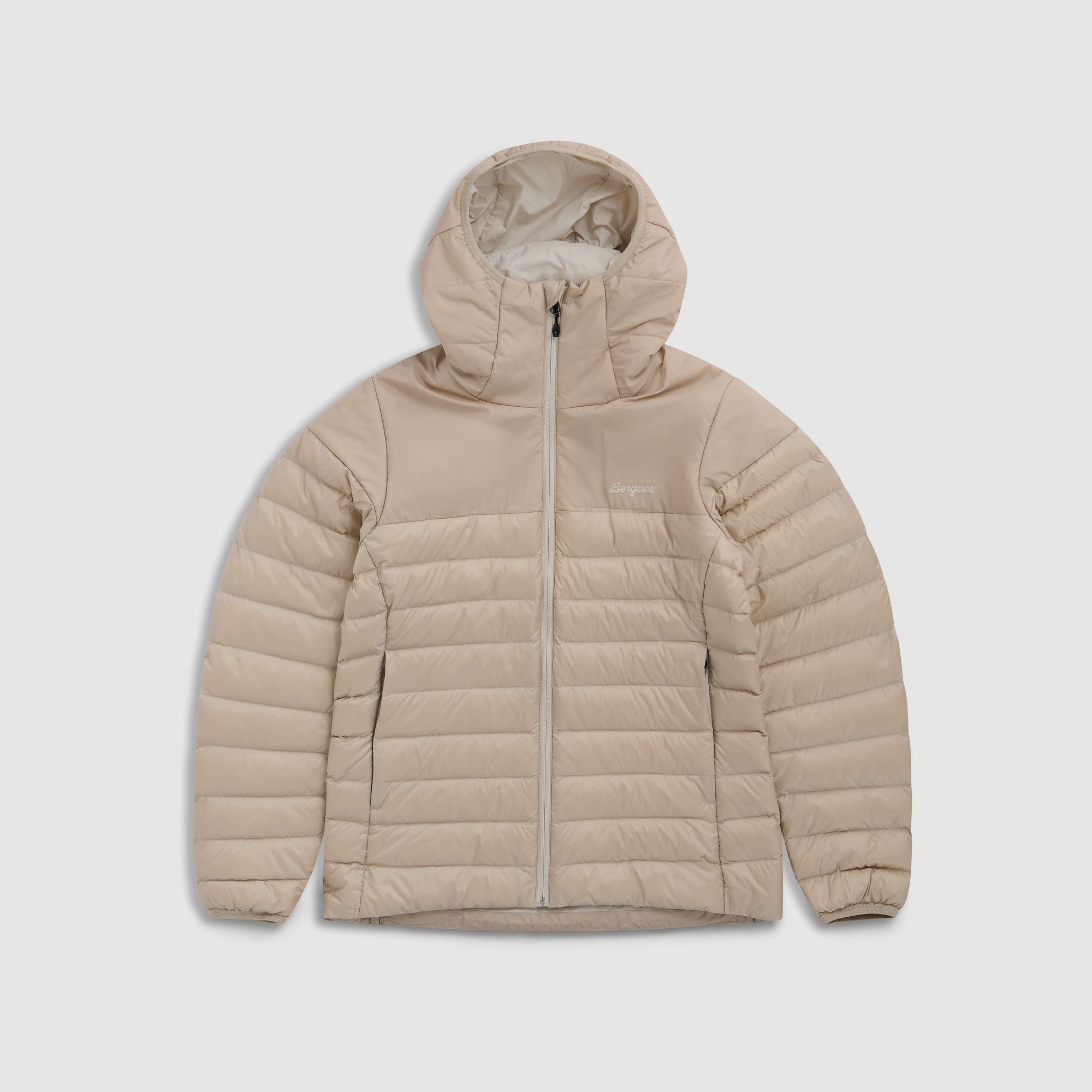 Bergans Lom Light Down Hood Jacket Women Beige XL