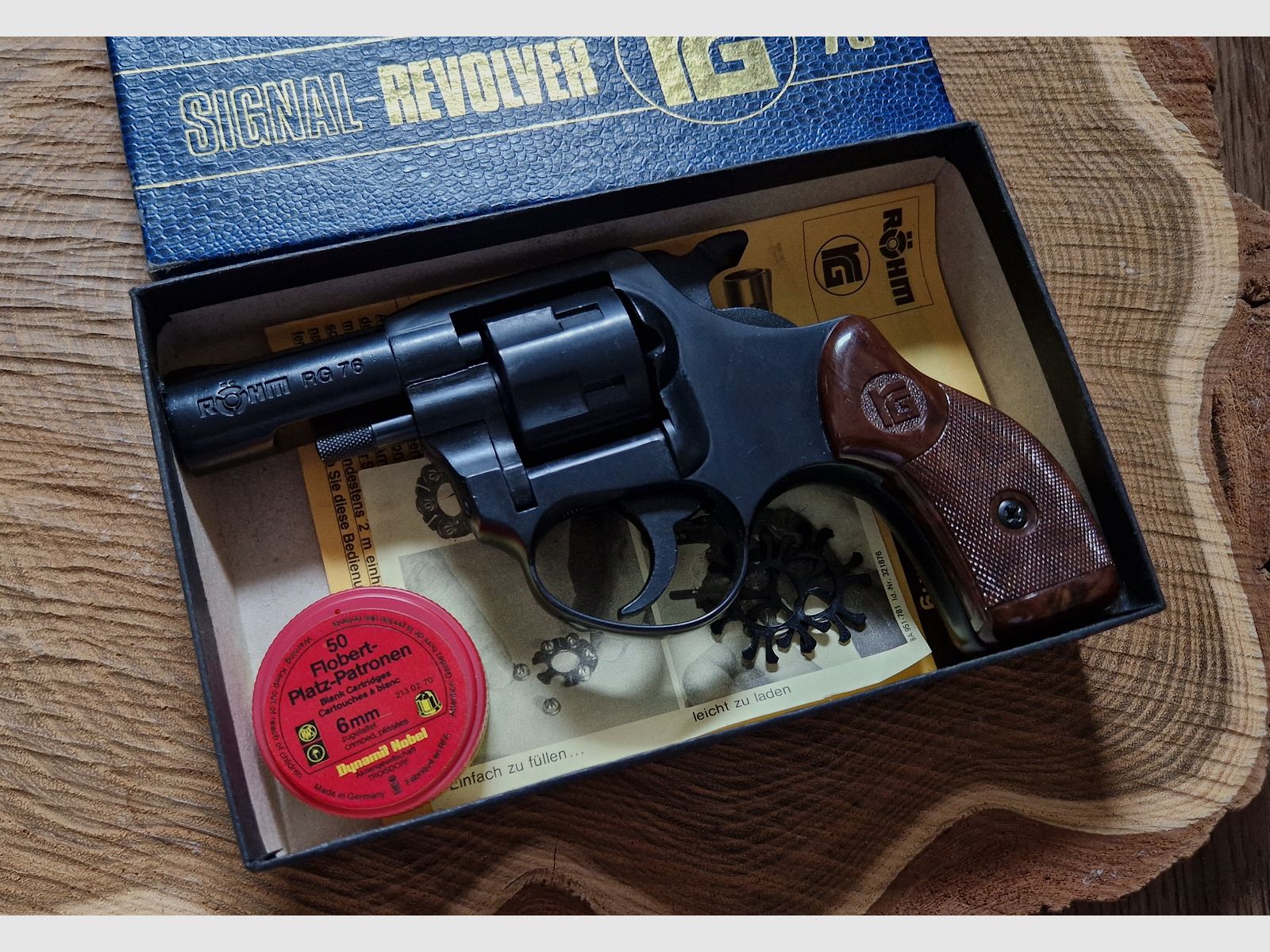 RÖHM RG 76 Revolver 6mm Flobert Platz, + Zubehör im TOP Zustand