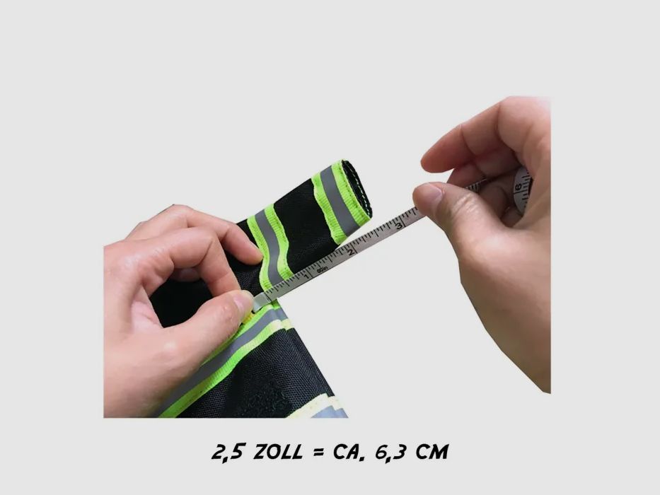 Mini Feuerwehr Jacke mit Reflektorstreifen für Bierflasche / Weinflasche / Thermosflasche