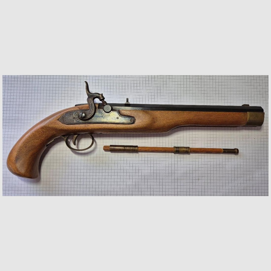  Vorderlader Pistole Kentucky Perkussion Kaliber .45 Spanische Fertigung