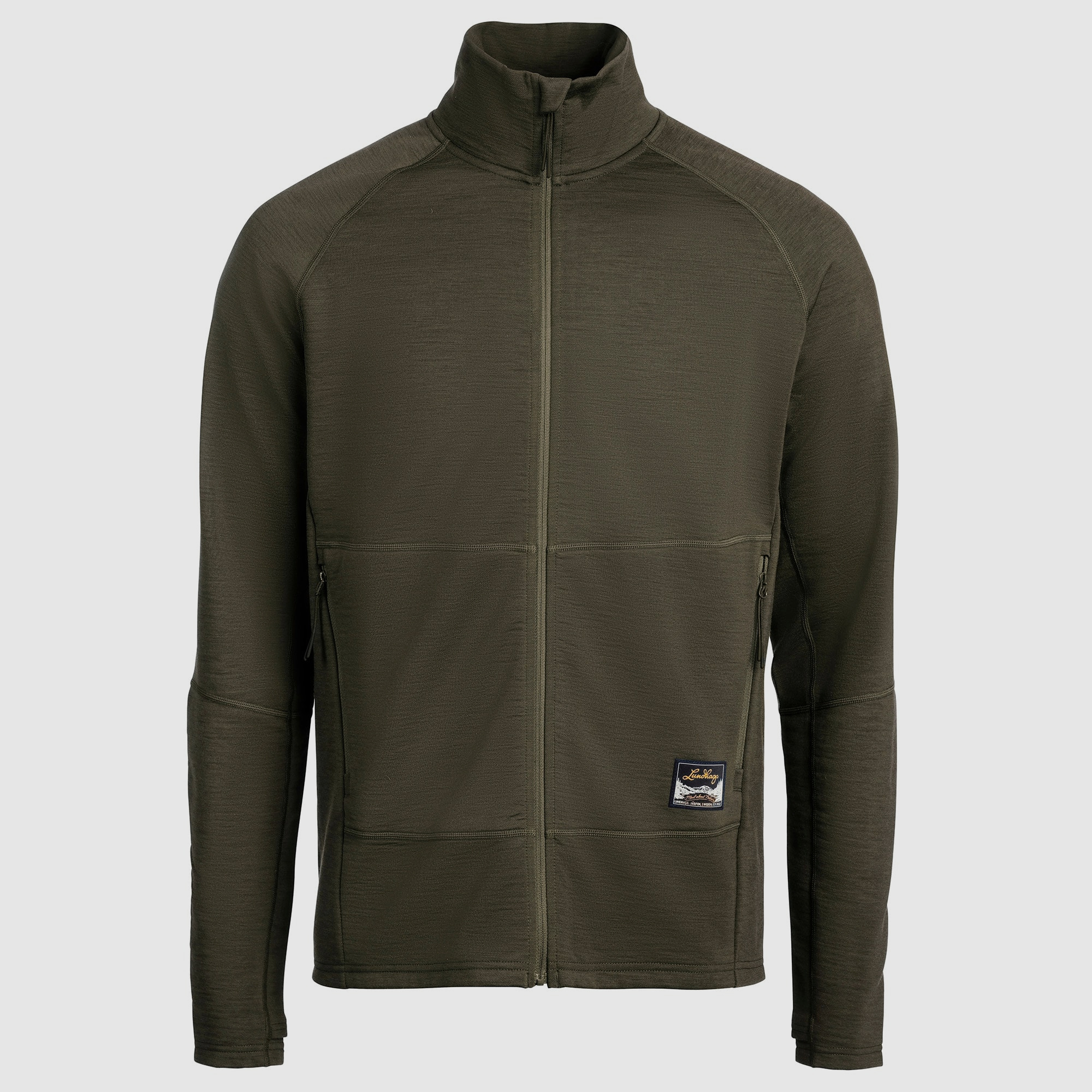 Lundhags Tived Merino Full Zip Herr Forest Green, Waldgrün